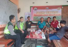 Personil Polsek Matesih Cek Kesiapsiagaan Posko Terpadu Penanggulangan Bencana Alam di Sapta Tirta Pablengan