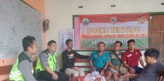 Personil Polsek Matesih Cek Kesiapsiagaan Posko Terpadu Penanggulangan Bencana Alam di Sapta Tirta Pablengan