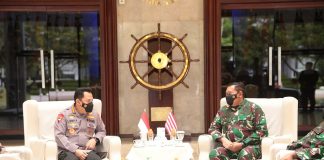 Kapolri dan KSAL Sepakat Tingkatkan Kerjasama Keamanan Perairan Laut