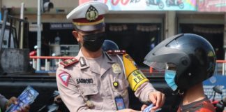Ini yang dilakukan Sat Lantas Karanganyar melaksanakan Operasi Patuh Candi 2021