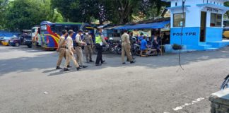 Terminal Tegalgede dipantau Petugas Polres Karanganyar, Ada APa ?