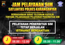 Jadwal Pelayanan SIM Satpas Polres Karanganyar