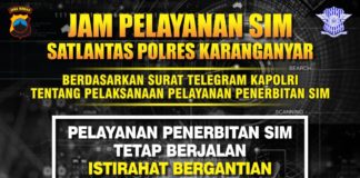 Jadwal Pelayanan SIM Satpas Polres Karanganyar