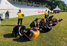 Tes Kesamaptaan Jasmani Polres Karanganyar, Tetap Menerapkan Protokol Kesehatan