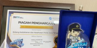 Gelar Vaksinasi Massal, Biddokkes Polda Jateng Raih Penghargaan