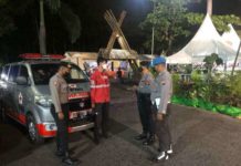 Jaga Keamanan Kegiatan Pameran Produk Unggulan dan UMKM, Sat Samapta Polres Karanganyar Terjunkan Personel