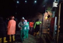 Polsek Karangpandan Seterilkan Lokasi Tanah Longsor