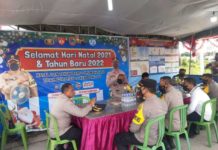 Cek Kesiapan Pospam Exit Tol Kebakkramat oleh Tim Was Ops Polda Jateng