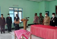 Kapolsek Jaten menghadiri pelantikan perangkat desa Ngringo Sampaikan Hal Ini