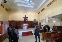 Kesiapan Menjelang Perayaan Natal, Sat Samapta Lalukan Patroli Gereja