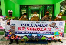 Sat Lantas Polres Karanganyar Sosialisasikan Program Cara Aman ke Sekolah