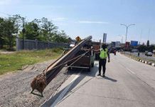 Kali Ini Di Wilayah Kebakkramat, Sat Lantas Polres Karanganyar Melakukan Penindakan Kendaran Over Dimensi dan Over Load.
