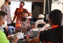 Vaksinasi Polres Karanganyar Diikuti MPC Pemuda Pancasila Kabupaten Karanganyar