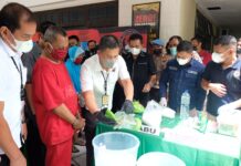 Barang Bukti Sabu 3,4 Kg Dimusnahkan Ditresnarkoba Polda Jateng Dengan Diblender Dan Dicampur Air Sabun