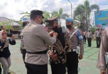 Disanksi Tegas ! Aipda AL Jalani Upacara Pemecatan Di Mapolres Purworejo