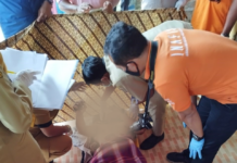 Polsek Jaten datangi TKP Kejadian Orang Meninggal Tersengat Listrik