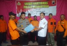 Bersama Relawan, Polsek Ngargoyoso Siap Berikan Pengamanan di Bulan Ramadhan