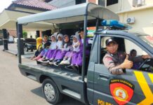 Antusian dari Anak-anak Saat Melaksanakan Kegiatan di Mako Polres Karanganyar