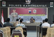 Polres Karanganyar Melaksanakan Rapat Koordinasi Dengan Dinas Pariwisata dan Pengelola Usaha Wisata Kabupaten Karanganyar