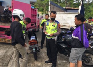 Polres Karanganyar Gencarkan Razia Motor Berknalpot Brong, Jalur Tawangmangu