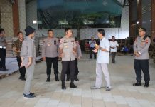 Logistik Pemilu tahun 2024 tiba di Kabupaten Karanganyar, Kapolres Cek Kondisi Keamanan Gudang Logistik KPU