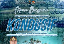 Mari Bersama Ciptakan Situasi Kamtibmas yang Kondusif Pasca Hasil Sidang Putusan Perselisihan Hasil Pemilihan Umum (PHPU) Tahun 2024