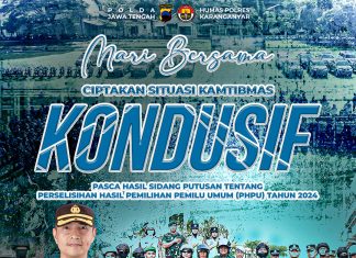 Mari Bersama Ciptakan Situasi Kamtibmas yang Kondusif Pasca Hasil Sidang Putusan Perselisihan Hasil Pemilihan Umum (PHPU) Tahun 2024