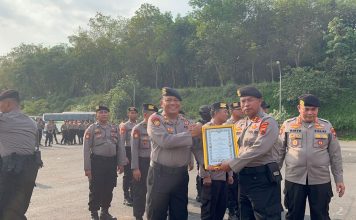 Satsampta Polres Karanganyar Raih Juara 3 Lomba Urai Massa Tingkat Provinsi