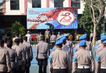 Apel Jam Pimpinan Wakapolres Karanganyar Berikan Arahan Persiapan Operasi Mantap Praja Candi 2024