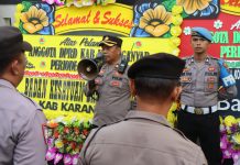 Kabagops Pimpin Apel Pengamanan Pelantikan Caleg Karanganyar Terpilih Masa Bakti 2024–2029