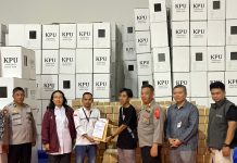 Surat Suara Pemilihan Datang, Polres Karanganyar Beri Pengamanan Ketat di Gudang Logistik KPU Karanganyar