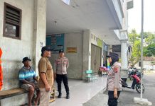 Operasi Aman Candi 2025, Satgas Binmas Polres Karanganyar Sambangi Pedagang Pasar Nglano