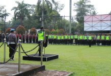 Polda Jateng Amankan Kunjungan Presiden Prancis Emmanuel Macron di Candi Borobudur