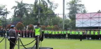 Polda Jateng Amankan Kunjungan Presiden Prancis Emmanuel Macron di Candi Borobudur