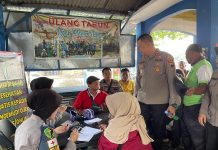 Polres Karanganyar Gelar Bhakti Kesehatan Gratis Sambut HUT Bhayangkara ke-79