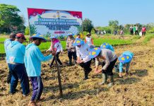 Polres Karanganyar Dukung Ketahanan Pangan Nasional melalui Penanaman Jagung di Lahan Pesantren Darul Ulum Kaliboto