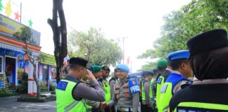 Tim Divpropam Mabes Polri Laksanakan Ops Gaktiplin di Pos Terpadu Operasi Lilin 2025 Polres Karanganyar