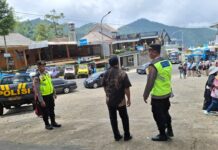 Operasi Lilin Candi 2025, Personel Pos Pam Tawangmangu Intensifkan Patroli Kamtibmas