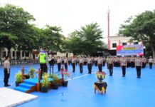 Penuh Makna dan Rasa Syukur, Polres Karanganyar Gelar Kenaikan Pangkat 79 Personel