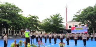 Penuh Makna dan Rasa Syukur, Polres Karanganyar Gelar Kenaikan Pangkat 79 Personel
