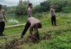 Polsek Kebakkramat Tanam Puluhan Pohon di Waduk Plalar, Wujud Kepedulian terhadap Lingkungan