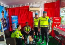 Propam Polres Karanganyar Laksanakan Pamwas di Posyan Ops Lilin Candi 2025