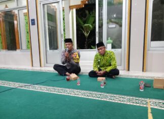 Bhabinkamtibmas Desa Nangsri Hadiri Rapat DMI, Sampaikan Pesan Kamtibmas Jelang Ramadhan
