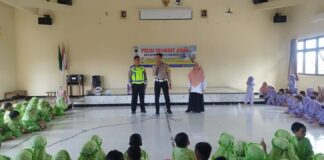 Satlantas Polres Karanganyar Edukasi Keselamatan Lalu Lintas Sejak Dini dalam Operasi Keselamatan Candi 2026