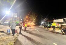 SATLANTAS POLRES KARANGANYAR LAKSANAKAN PENGAMANAN PENGAJIAN DI MASJID ISLAMIC CENTER