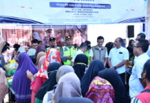 Polisi Turun ke Pasar Jungke, Pastikan Harga Pangan Tetap Terkendali