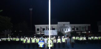 Polres Karanganyar Gelar Apel Malam Takbiran, 476 Personel Disiagakan Amankan Idul Fitri 1447 H