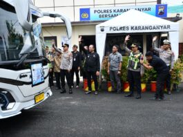 Polres Karanganyar Fasilitasi Arus Balik, 4 Bus Antar 200 Warga ke Jakarta